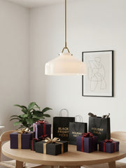 Hanton Nordic Metal Morandi Metal Pendant Light — Nordic Minimalist Fixture